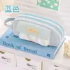 Estuche nuevo lindo y elegante estilo coreano para estudiantes hombres y mujeres, caja de papelería portátil de marca de moda, bolsa de papelería ligera y de gran capacidad