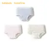 Calzoncillos tipo bóxer de algodón para niñas Balabala, Shorts de triángulo para niños pequeños y mayores, Shorts de cuatro esquinas de PP sin costuras, Paquete de tres