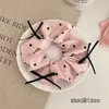 Diadema de Lazo de Lunares Rosas de Estilo Suave para Niñas, Diadema para Moño, Diadema para Cola de Caballo, Accesorio para el Cabello
