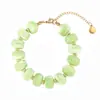 Colar Colorido de Contas e Conjunto de Pulseiras Transfronteiriço para Mulheres Resina Boêmio Moda de Verão Acessórios de Praia