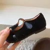 Zapatos infantiles de terciopelo estilo Chanel, zapatos de princesa para niñas pequeñas, zapatos Mary Jane bajos para niñas, zapatos para bebé de suela blanda