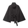Otoño e Invierno 2025 Nuevo Moda Callejera Casual Europea y Americana Chaqueta de Lana con Cinturón W03 6866