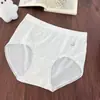Calcinhas Femininas de Cintura Média para a Volta às Aulas, Confortáveis, Amigáveis à Pele, Sem Costura, Respiráveis, Forro Antibacteriano, Tanga Feminina