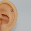 Dispositivo de Piercing de Oreja con Hebilla Estéril Segunda Generación Herramienta Desechable para Piercing de Oreja Pistola para Piercing de Oreja Clavo de Acero Inoxidable 316L