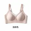 Lencería sin costuras para mujer, sexy, de encaje, con escote en V, sin aros, push-up, iluminador, anti-flacidez, copa fija tridimensional, sujetador para mujer