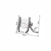Aleación de Aluminio Soporte de Navegación para Teléfono Móvil de Motocicleta Soporte para Teléfono Móvil Montado en Vehículo de Motocicleta Vehículo Eléctrico de Montar Soporte para Teléfono Móvil A Prueba de Golpes Todo Metálico