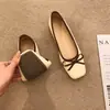 Zapatos Planos de Lazo Suave Estilo Francés para Mujer, Modelo Nuevo 2026, Adecuados para Faldas, Zapatos Bajos Casuales Slip-On de Suela Suave
