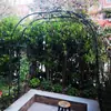 Arco de Hierro Antióxido Soporte para Flores Trepadoras Soporte para Uvas Trepadoras Soporte para Rosas Arco Exterior Soporte para Flores Soporte para Plantas Trepadoras