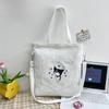 Bolsa de lona de ombro único de grande capacidade 2023 nova tendência da moda coreana bolsa mensageiro estudantes multiuso bolsa tutorial atacado