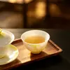Juego de Té de Porcelana Hielo Jade Mojing, Taza de Maestro, Juego de Té Kung Fu para el Hogar, Taza de Degustación Pintada a Mano con Rama de Sauce