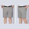 Pantalones Cortos de Traje de Verano para Hombres de Mediana Edad y Mayores, Pantalones de Algodón tipo Papá, Pantalones para Hombres de Mediana Edad, Pantalones Casuales Rectos Sueltos, Sección Delgada