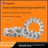 Lavadora externa com trava multidente GB862 em aço inox 304 com junta de crisântemo dentada lavadora externa serrilhada antiderrapante