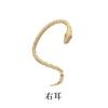 Brincos de Cobra Pequena Yunjin Femininos Retrô Criativos Tendência Masculinos de Casal Design de Nicho Brincos Brincos Estilo Europeu e Americano Orelha Enrolada