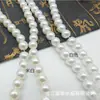 Acessórios para Pulseiras de Joias DIY, Pérola Redonda de 8mm com Furo Passante, Joias, Acessórios para Roupas, Sapatos e Chapéus, Pérola Imitação de Vidro com Furo Reto