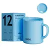 Taza de acero inoxidable 316 transfronteriza con tapa, 12 oz, taza de café elegante, taza de leche para oficina, taza de té