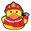 Patito Amarillo Lindo de Goma Suave de PVC Hebilla Decorativa Desmontable para Zuecos, Dijes para Zapatos, Accesorios de Bricolaje Transfronterizos en Stock