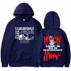 Sudadera con Capucha de Moda Europea Transfronteriza para Hombres y Mujeres Sudadera de Álbum de Música