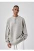 Suéter Retro Americano de Cuello Henry para Hombre Otoño e Invierno Perezoso Avanzado Casual de Manga Larga Suéter Base Interior para Hombre
