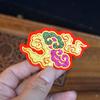 Linterna de Loto de Mediados de Otoño Plegado de Origami Hecho a Mano Torre Plegable Accesorios de Navegación Material Grulla Xiangyun Pegatina de Peonía Flor de Ciruelo de Franela