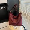 Bolso de Hombro Retro Nuevo de Otoño Transfronterizo para Mujer 2025 Moda Mochila Simple Casual Bolso Tote de Gran Capacidad Trendy