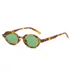 Gafas de Sol de Moda Ovaladas Retro 2025 para Hombre, Versátiles Gafas de Sol Redondas con Bloqueo de Color de Montura Pequeña Simple Europeas y Americanas para Mujer