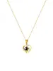 Collar Popular Transfronterizo de Acero de Titanio con Corazón de Múltiples Diamantes para Mujer, Colgante de Proyección en Forma de Corazón, Joyería Personalizable en 100 Idiomas