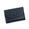 Porta-Cartões Elegante e Simples em Estoque, Carteira de Moedas Clutch de Grande Capacidade, Bolsa com Zíper, Porta-Cartões Compacto em PU Macio com Padrão Lichia