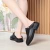 Zapatos casuales de cuero para mujer Primavera y Otoño 2024 nuevos zapatos para mujer de uso bidireccional cuero suave suela suave zapatos de una sola capa para mujer sin cordones generación de cabello