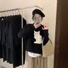 Suéter de abrigo para mujer otoño e invierno 2026 nueva moda versátil estilo suave tejido jacquard gato de dibujos animados suéter de punto para mujer