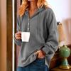 Suéter de comercio exterior Amazon transfronterizo estilo portuario polo corto casual con capucha color liso algodón temperamento commuter suéter europeo y americano