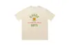 High Street Europeo y Americano Marca de Moda RHUDE Atardecer Cara Redonda de Corazón Impresión de Letras Nuevas Oversize Holgada Camiseta de Manga Corta
