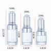 Frasco Cuentagotas con Punta de Plástico 20Ml30Ml50Ml Transparente Esencia Loción Sub-Botella Vidrio Solución Original Mezcla Botella Transfronterizo