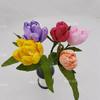 Material de envoltorio para ramo de papel arrugado hecho a mano flor de papel arrugado kit de ramo de simulación hecho a mano diy flor de papel rizado
