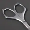 Aparador de pelos do nariz para homens, conjunto de ferramentas manuais de corte com cabeça redonda, modelo novo, tesoura de aço inoxidável para pelos do nariz