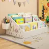 Estantería para niños caja de almacenamiento de libros de escritorio organizador de escritorio estante para mesita de noche o ventana salediza estante para libros ilustrados de lectura para bebés