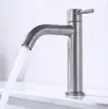 Torneira de Aço Inoxidável 304 com Cuba Única Elevada Fria para Banheiro Doméstico Lavatório para Lavar as Mãos e o Rosto Torneira de Cuba Quente e Fria