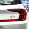 Emblema de coche modificado de tiburón de aleación, pegatinas traseras y laterales resistentes a los arañazos, pegatinas decorativas metálicas de tiburón hueco