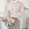 Suéter de cuello redondo MYQ para hombre Otoño e Invierno Moda Coreana Holgada Estilo Perezoso Suéter Grueso de Manga Larga