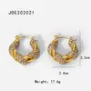 Para agradecer aos novos e antigos clientes, a Jieding oferece brincos versáteis para mulheres, estilo europeu e americano, aço inoxidável banhado a ouro 18k, atacado