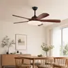 Luz de ventilador LED retro, luz de techo silenciosa, luz de ventilador de techo para comedor, dormitorio, estudio, accesorio de iluminación de dormitorio principal de alto brillo para proteger los ojos