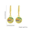 Brincos Novos Transfronteiriços do Distrito de Lu Moda Europeia e Americana para Mulheres Brincos de Cobre Banhados a Ouro 18K Brincos Cruzados de Alta Qualidade