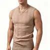 Colete de malha masculino plus size de inverno transfronteiriço 2026, suéter colete de gola V para homens para negócios