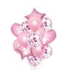 Comercio exterior transfronterizo Bola de látex de lentejuelas de 12 pulgadas Bola de película de aluminio amor de cinco ángulos bola de aire flotante suministros de decoración para fiestas