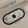 Alfombrilla de Piso para Baño Estilo Lujo Ligero de Gama Alta Alfombrilla Absorbente de Agua para Inodoro Antideslizante Fácil de Limpiar Alfombrilla de Tierra de Diatomeas