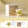 Glaseado de Yema de Huevo Margarita Taza de Té Kung Fu Cerámica Taza de Maestro Taza Individual Hogar Juego de Taza y Platillo de Gama Alta Color Bajo Vidriado Taza para Degustación de Té