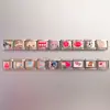 Pulseira Modular Italiana Personalizada Mais Vendida da Amazon com Estampa de Desenho Animado DIY Pulseira de Aço Inoxidável Feita à Mão