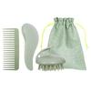 Pente Massageador Alisador de Cabelo Fofo Palha de Trigo Conjunto de Modelagem para Meninas Pente Alisador de Cabelo Escova Massageadora para Banho Shampoo Pente de Dentes Largos