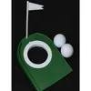 Pelota de Golf Entrenador de Práctica de Putter para Interiores Placa de Plástico Copa Verde Agujero para Pelota con Bandera