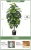 Planta Verde Artificial Spathiphyllum, Planta Verde Falsa de Lujo de Gama Alta para Interior Sala de Estar, Planta en Maceta, Adorno Decorativo Realista para el Piso
