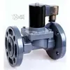 Válvula Solenoide de União Dupla em CPVC DN50 Flangeada Válvula Solenoide Anticorrosiva